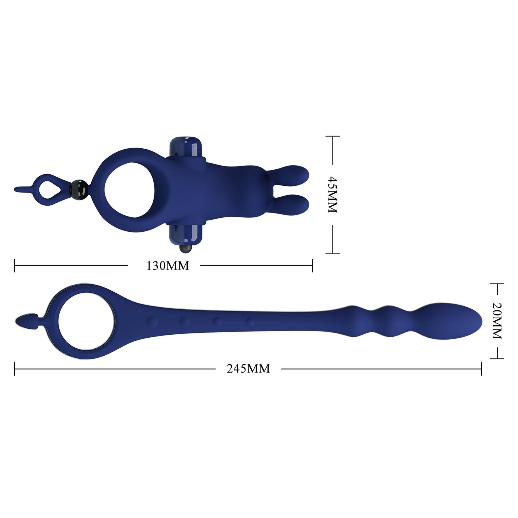 Inel vibrant pentru penis Pretty Love, silicon, impermeabil, cu 10 funcții