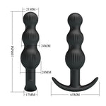 Dop anal vibrant din silicon cu 10 moduri Pretty Love Sidney și mărgele