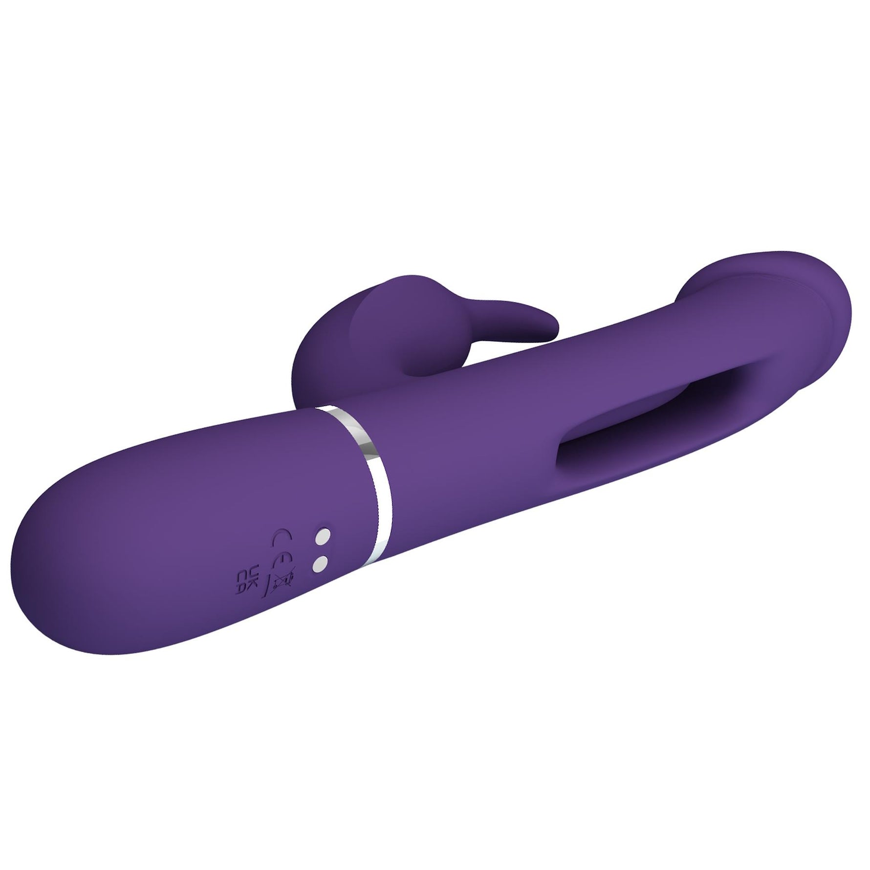 Vibrator Pretty Love Kampas cu model iepuraș violet, cu 7 funcții