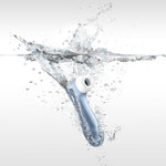 Stimulator clitoridian fără atingere Satisfyer Pro 2+, albastru, cu USB