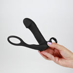 Aparat de masaj pentru prostată Crushious Magoo cu inel și telecomandă USB 14 cm