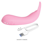 Vibrator Pretty Love din silicon pentru punctul G, 10 moduri, USB