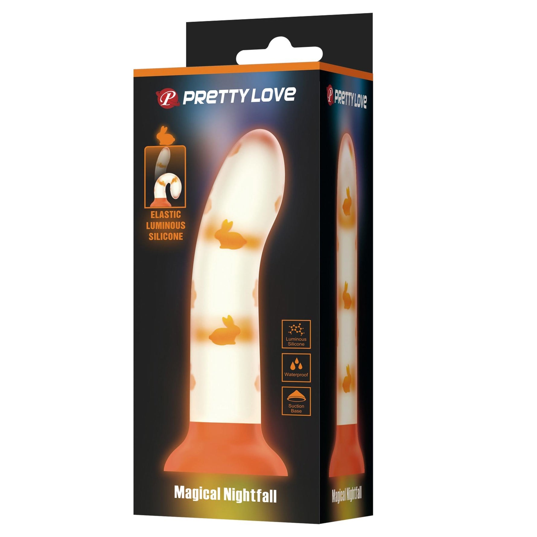 Dildo anal strălucitor Pretty Love Magical Nightfall cu ventuză