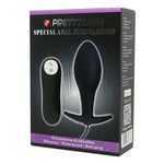 Dop anal vibrant Pretty Love din silicon, negru, 12 moduri, 8,5 cm