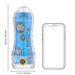 Masturbator texturat RealRock albastru 21 cm