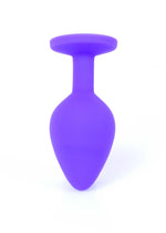 Dop anal din silicon MyLove Toys, violet, mediu, 8 cm