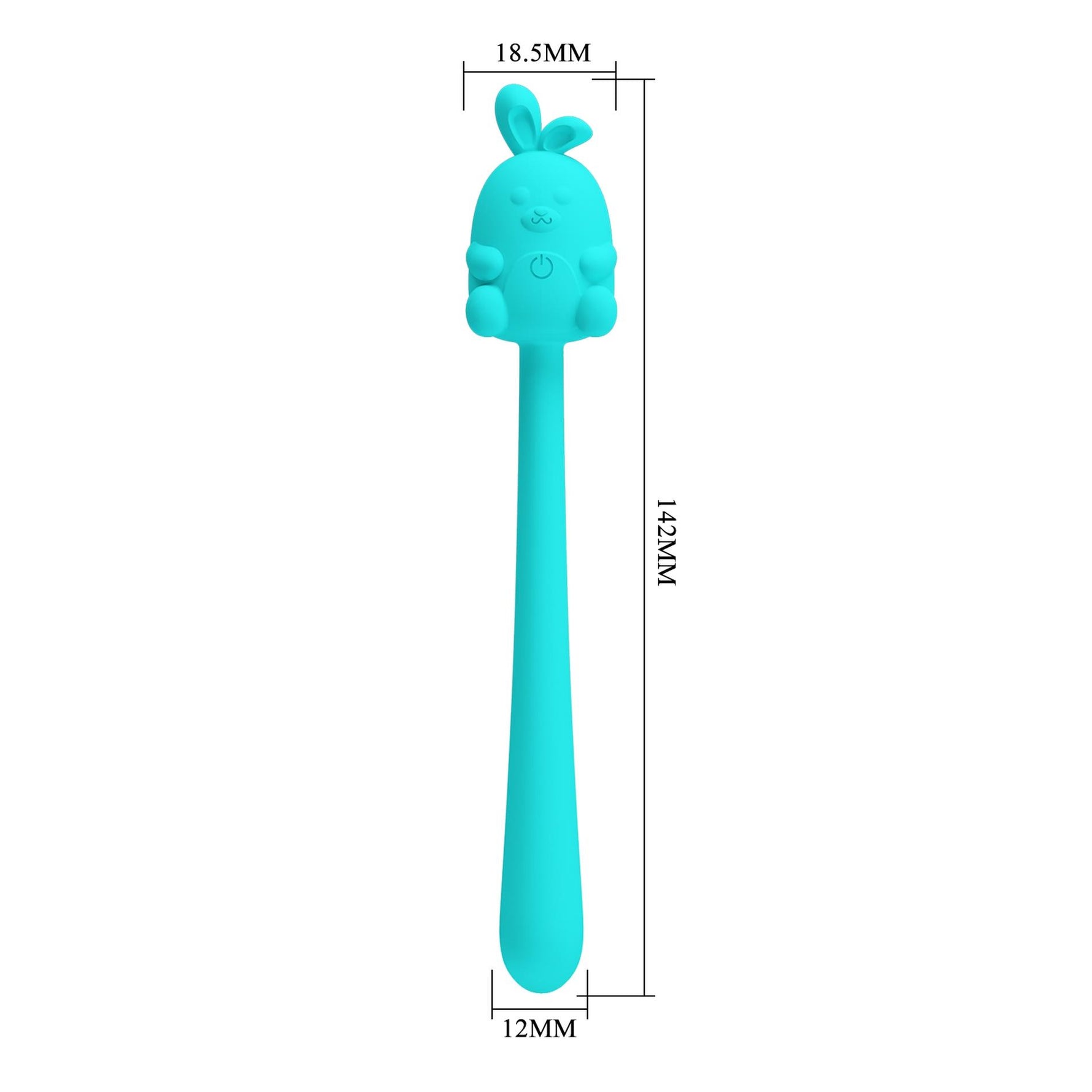 Stimulator clitoridian din silicon cu 7 vibrații, cu design drăguț și iepuraș Pretty Love, USB