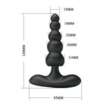 Plug anal vibrant din silicon Corban Pretty Love cu mărgele