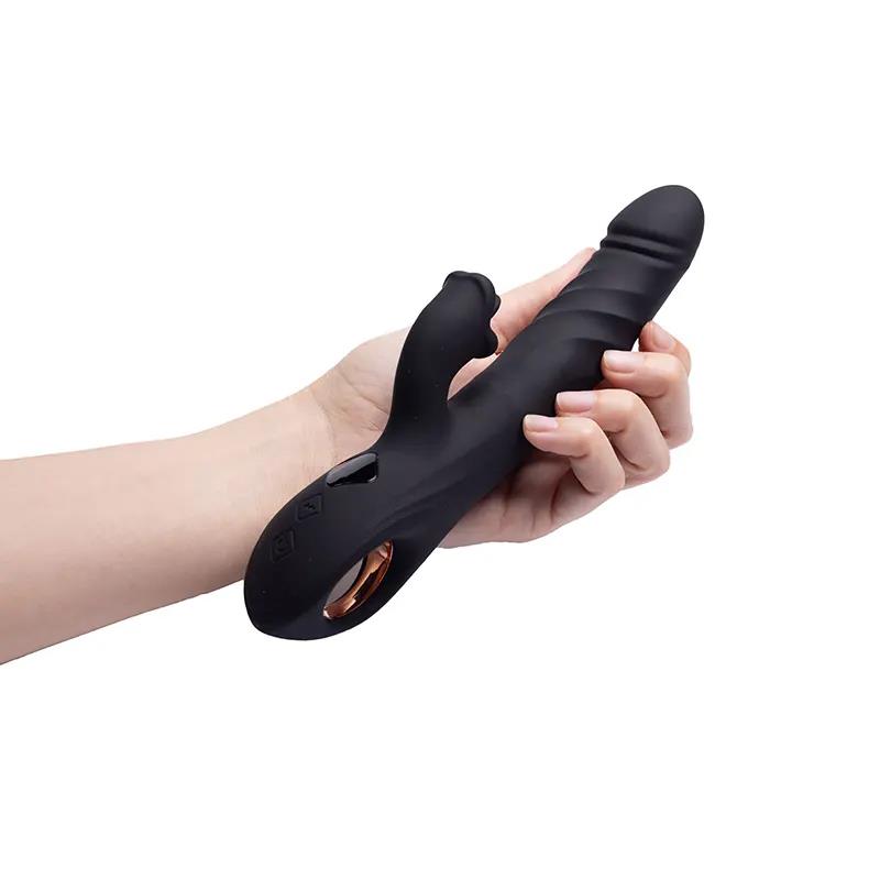 Vibrator Fantasy Pluto Bunny cu USB de împingere 23 cm