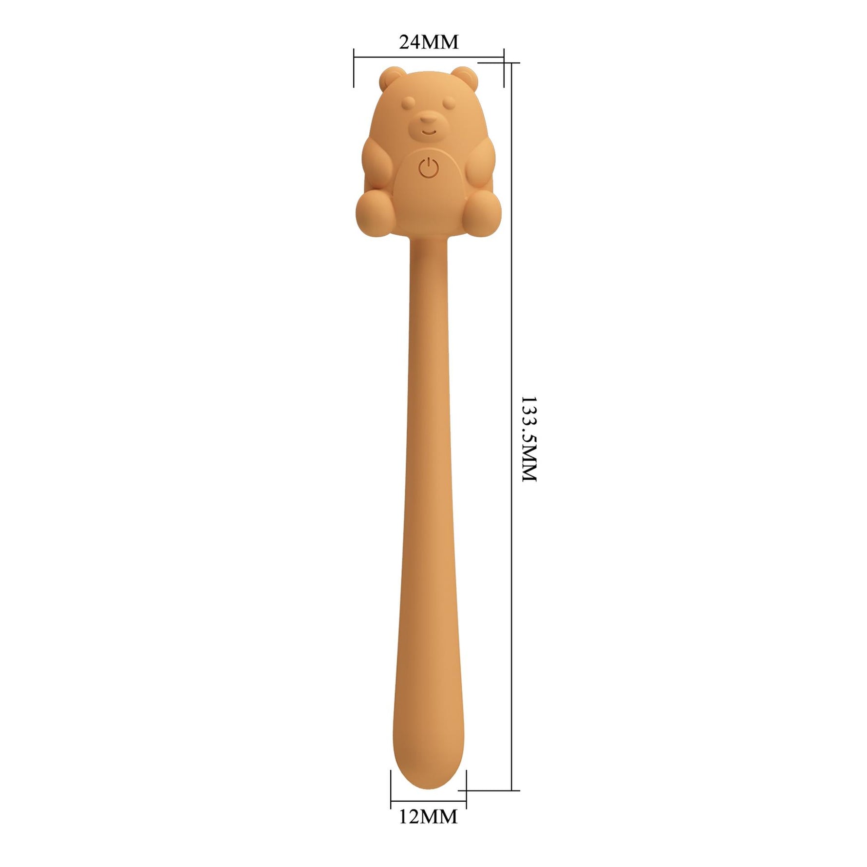 Stimulator clitoridian USB din silicon cu 7 vibrații Drăguț Ursuleț Pretty Love