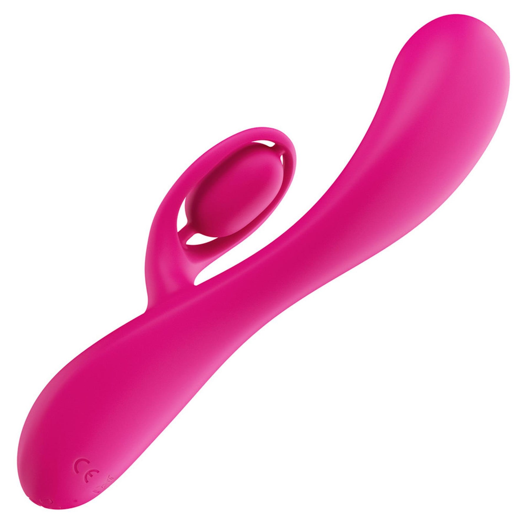 Vibrator USB Lovetoy LAllure Swirl din silicon, în formă de iepuraș, 20 cm