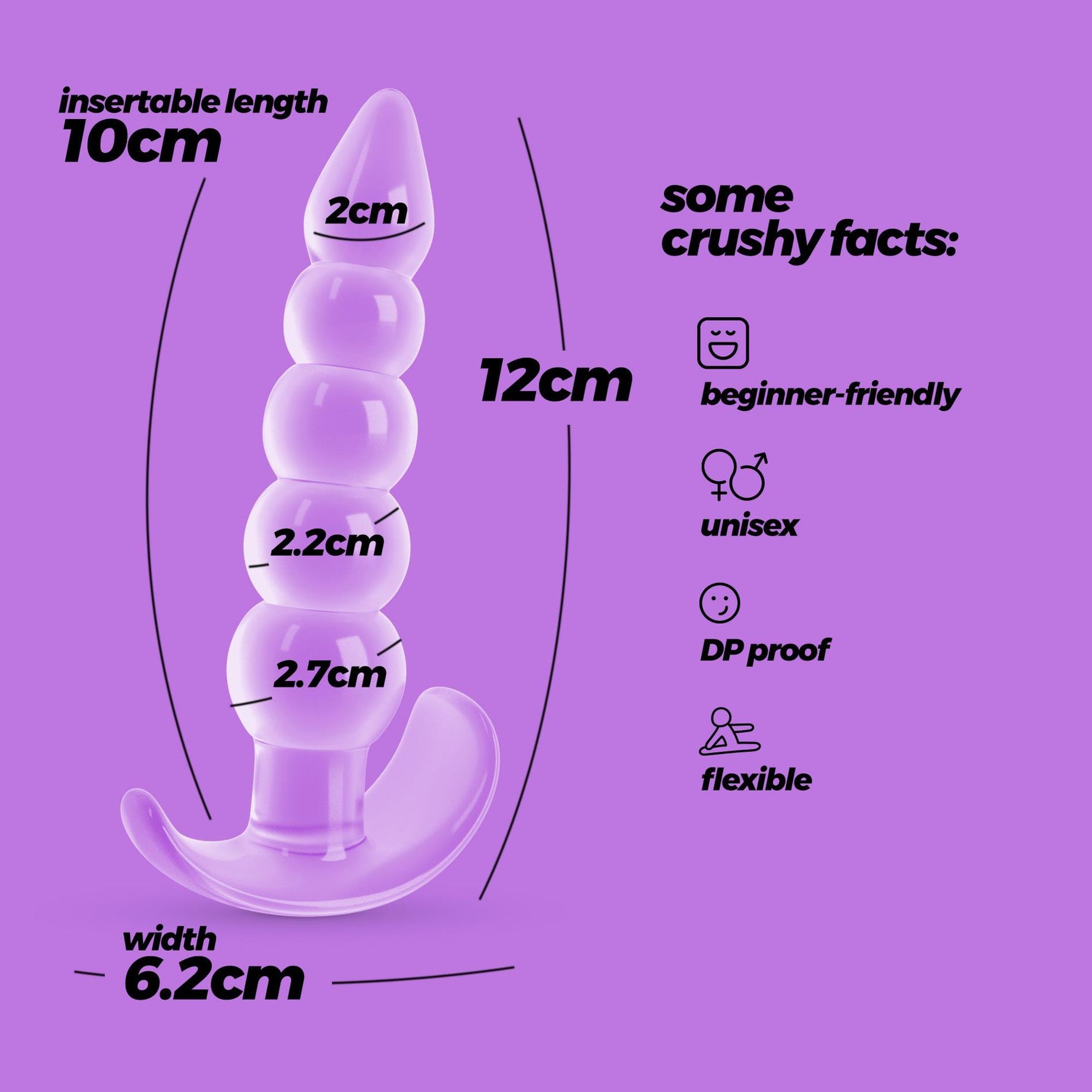 Plug anal Crushious Draco 12 cm