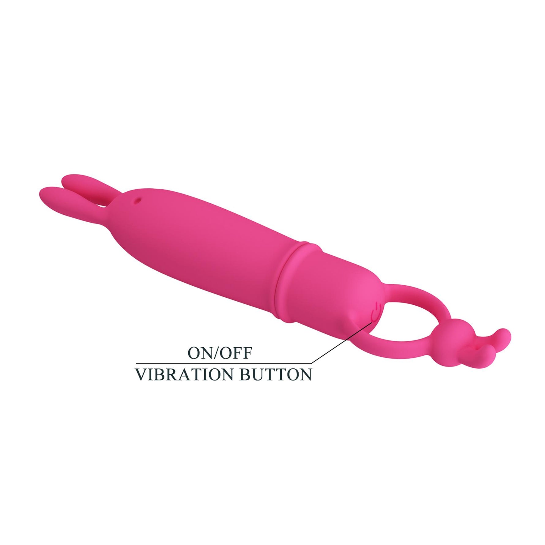 Vibrator Pretty Love Delia din silicon pentru iepure, 10 moduri, impermeabil, AAA