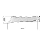 Prelungitor de penis Pretty Love cu module, transparent, 28 cm
