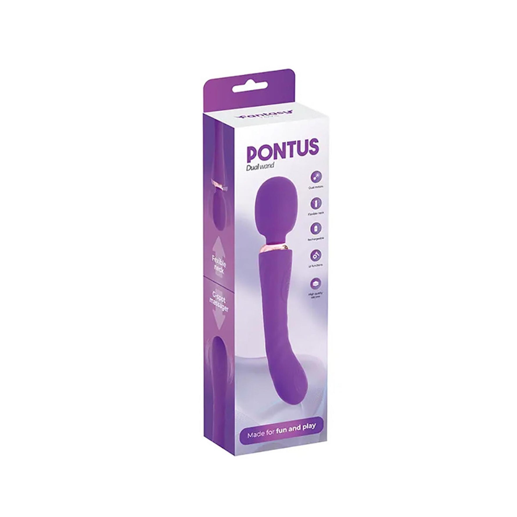 Vibrator violet pentru clitoris și punct G