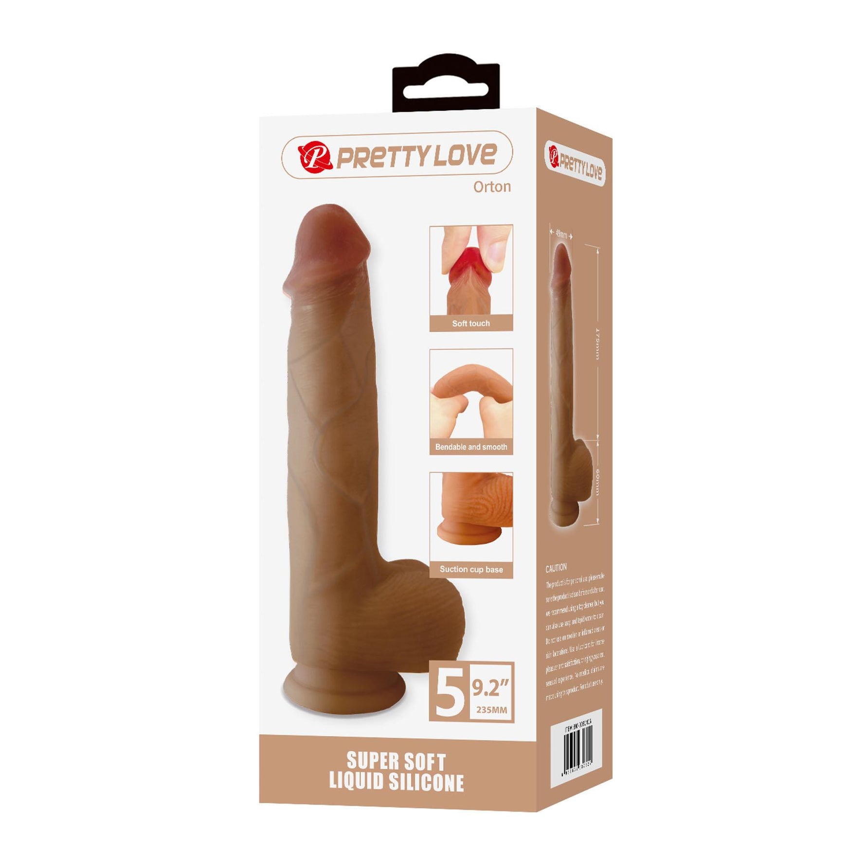 Dildo realist Pretty Love Orton din silicon super moale 23 cm