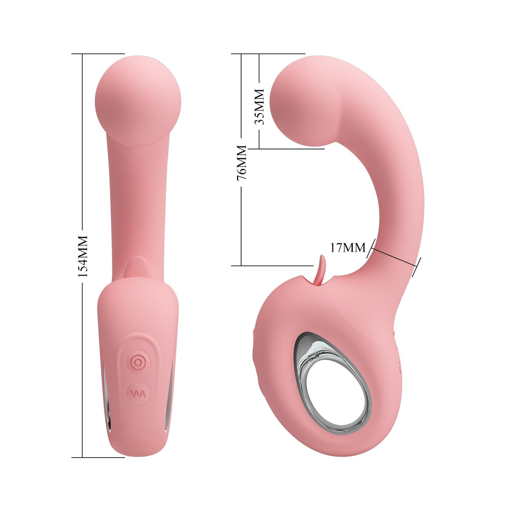 Stimulator clitoridian USB din silicon Pretty Love Erynnyes
