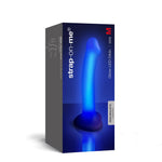 Dildo realist cu LED violet, Straponme, 18 cm, M