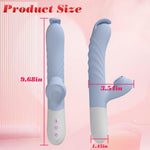 Vibrator din silicon seria B Fox Flapping, cu 7 moduri, încălzit, 25 cm