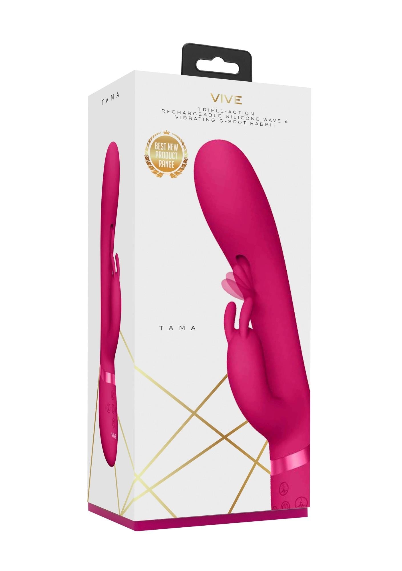 Vibrator Vive Tama Bunny roz USB 27,6 cm