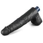 Dildo vibrant realist Lovetoy Real Softee negru USB 25cm