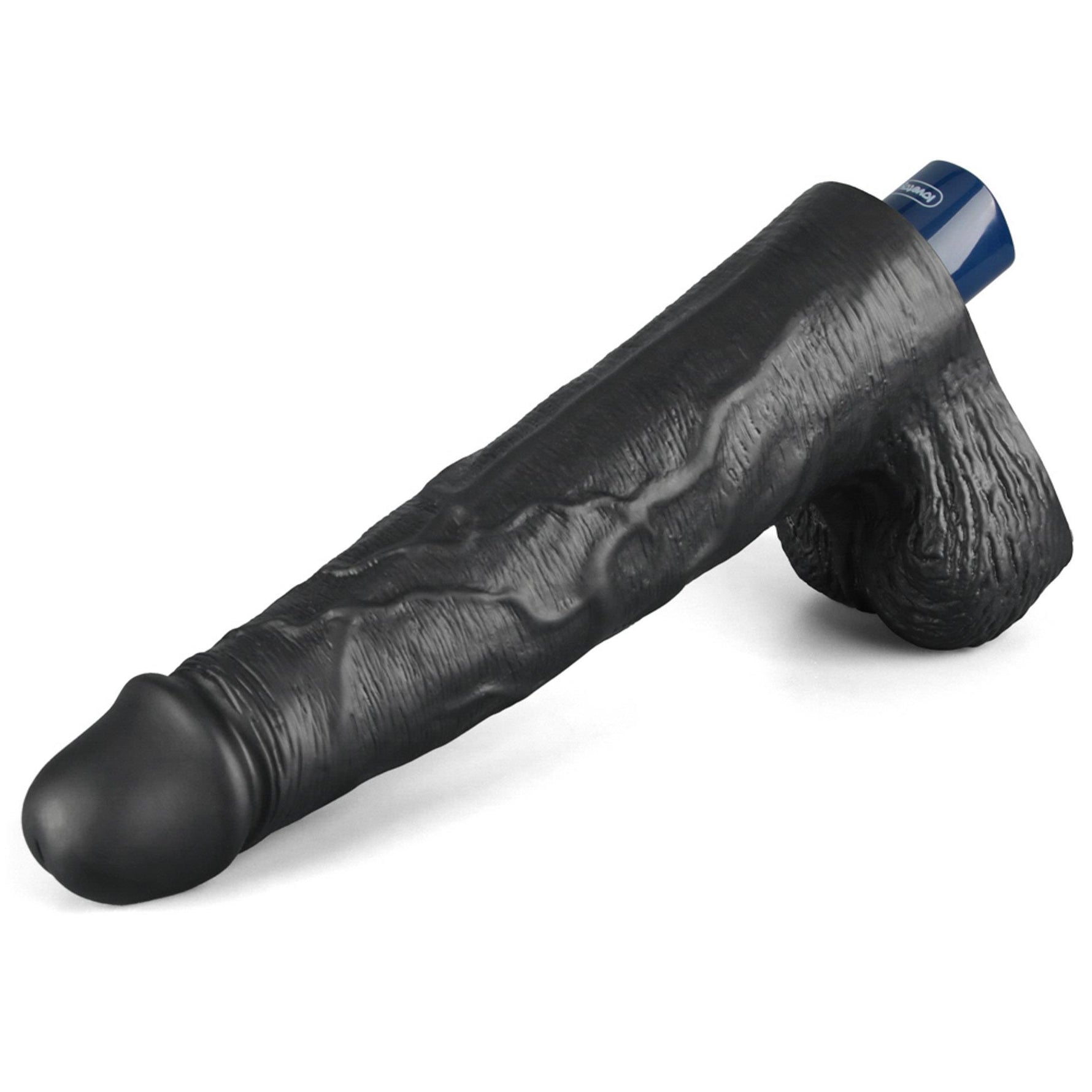 Dildo vibrant realist Lovetoy Real Softee negru USB 25cm
