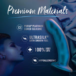 Dildo Temptasia Rebellion din silicon albastru 14 cm