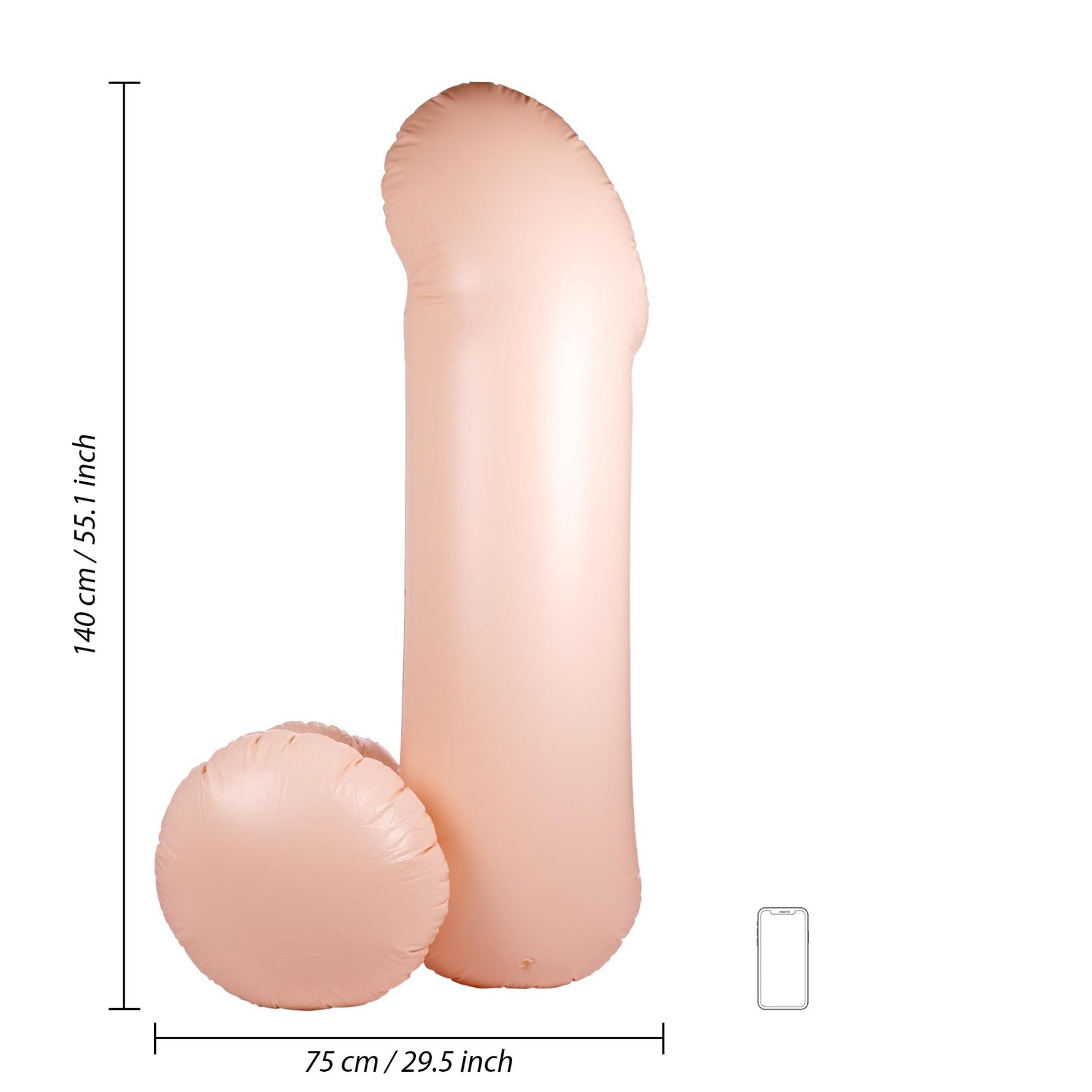 Penis gigant gonflabil S-Line 140 cm impermeabil