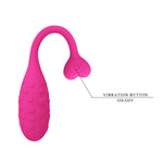 Ou vibrant Pretty Love Fisherman roz cu 12 moduri de utilizare în aplicație