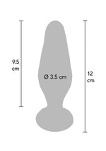 Plug anal din sticlă Star Sparkler ToyJoy, transparent, 12 cm