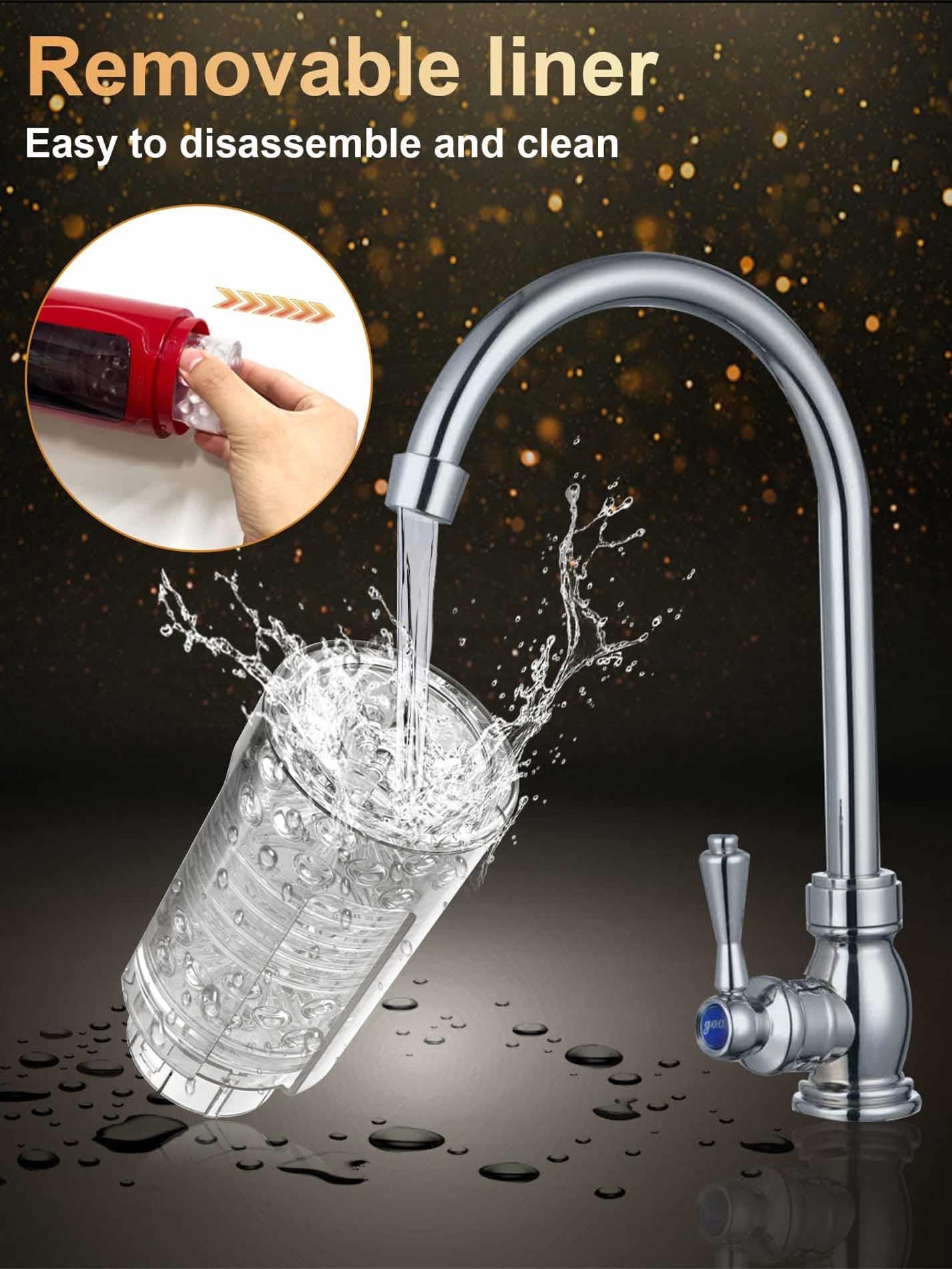 Masturbator telescopic rotativ Lovesecret LS05 cu aplicație 27 cm