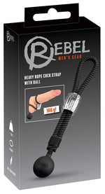 Inel pentru penis Rebel Heavy Rope Ball