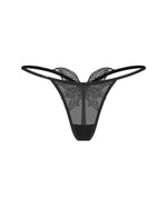 Tanga cu fluture din dantelă Veyane Obsessive L/XL