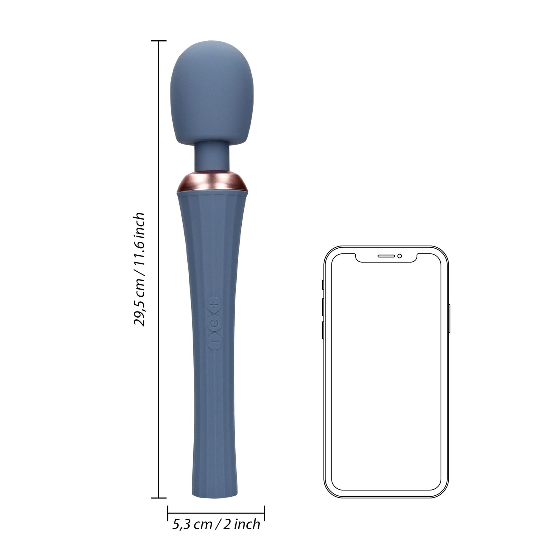 Vibrator cu baghetă din silicon Loveline, 10 funcții