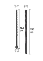 Set dilatator pentru penis Hidden Desire cu nervuri, silicon negru