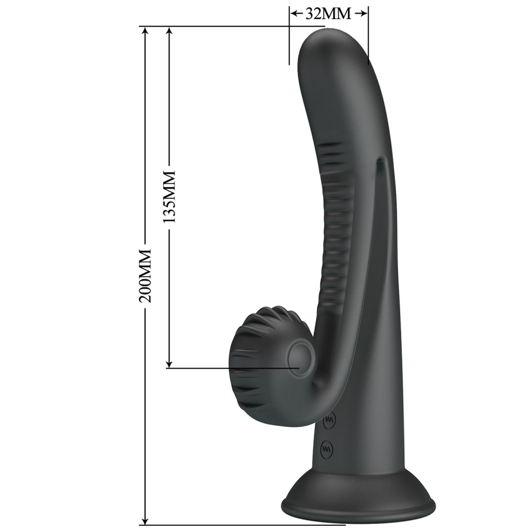 Vibrator USB Pretty Love Selma Snail Rabbit Negru 20cm