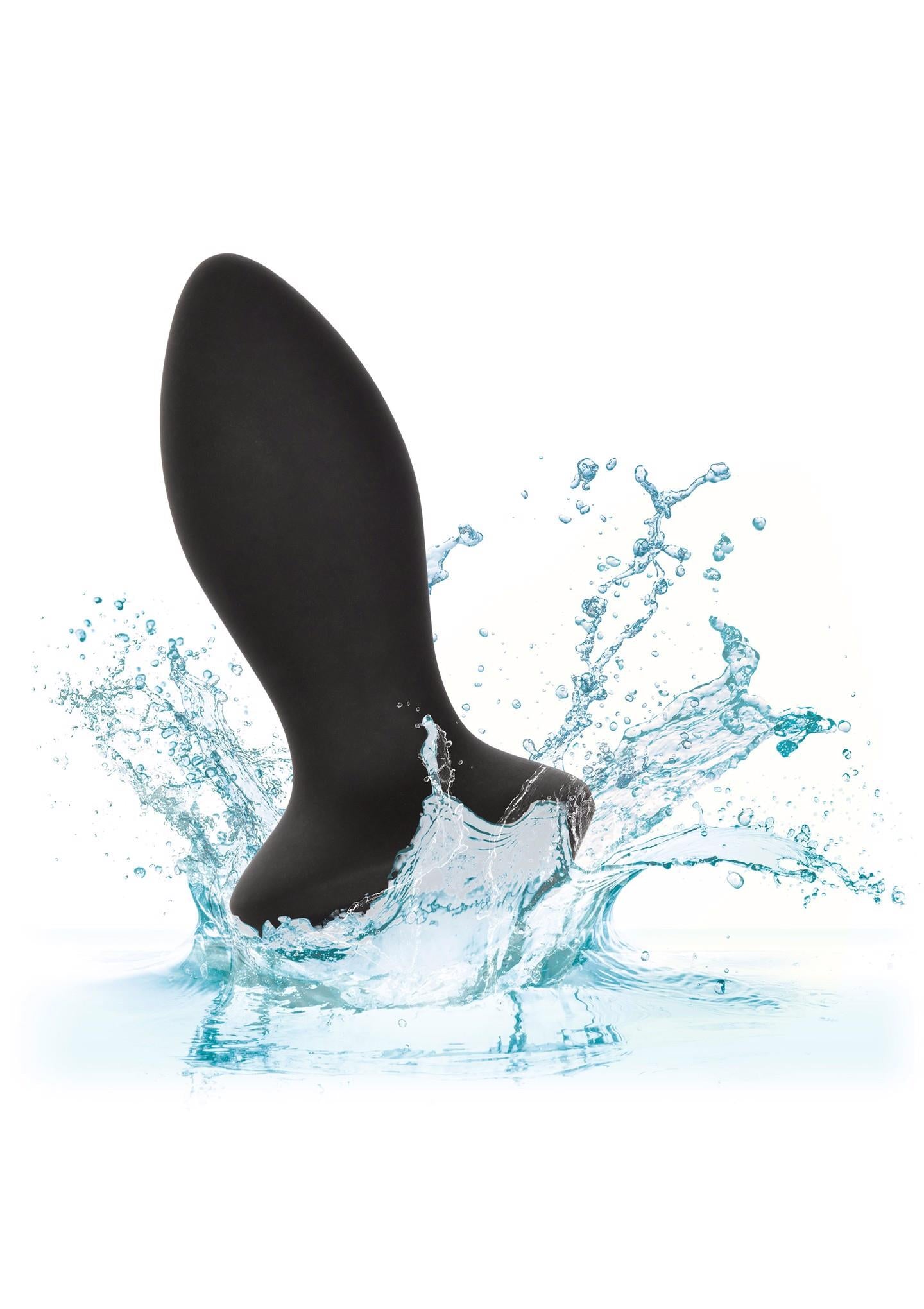 Dop anal vibrant Calexotics Petite Crystal Probe, negru, 9,5 cm
