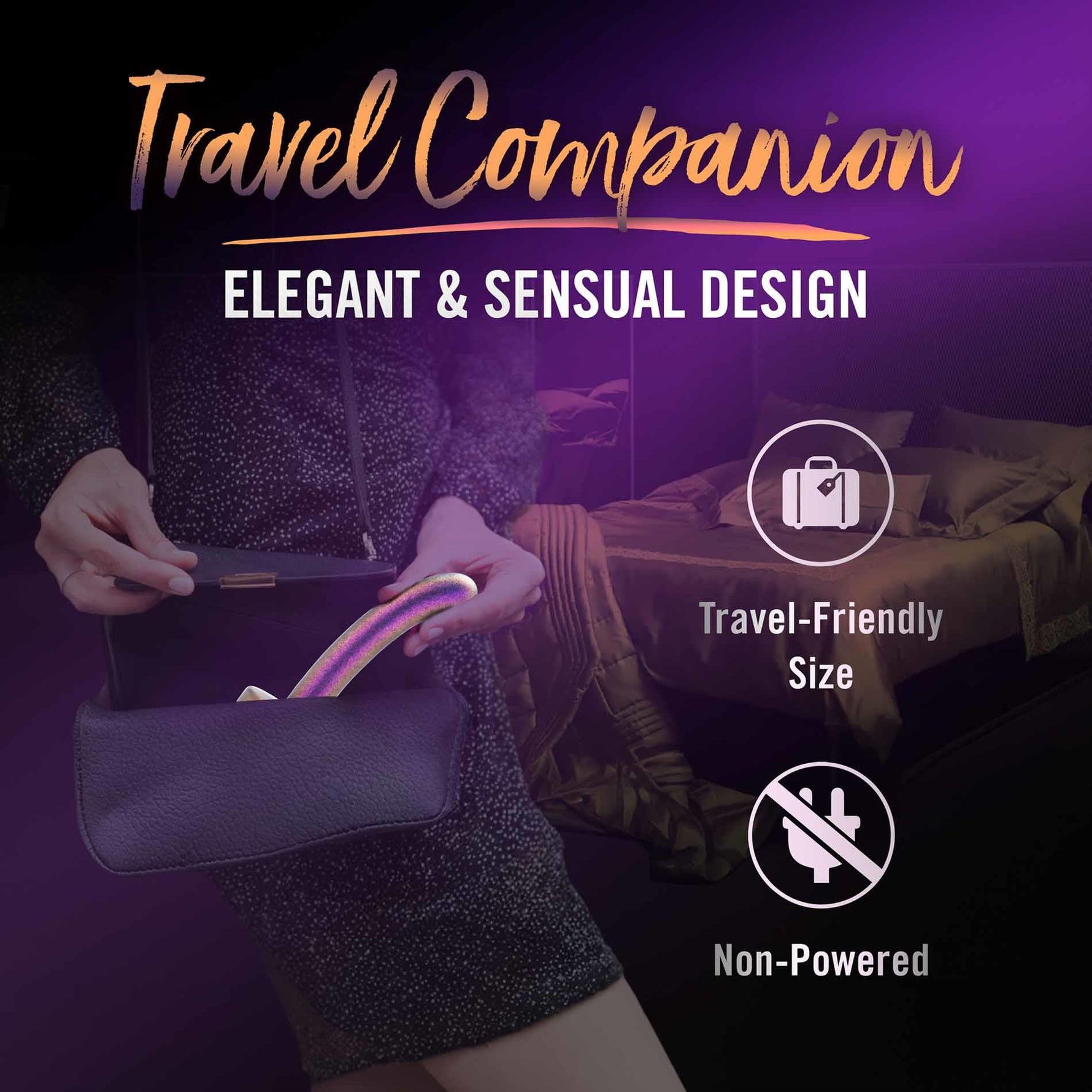 Dildo Temptasia Surrender Peg pentru începători din silicon, violet, 12 cm