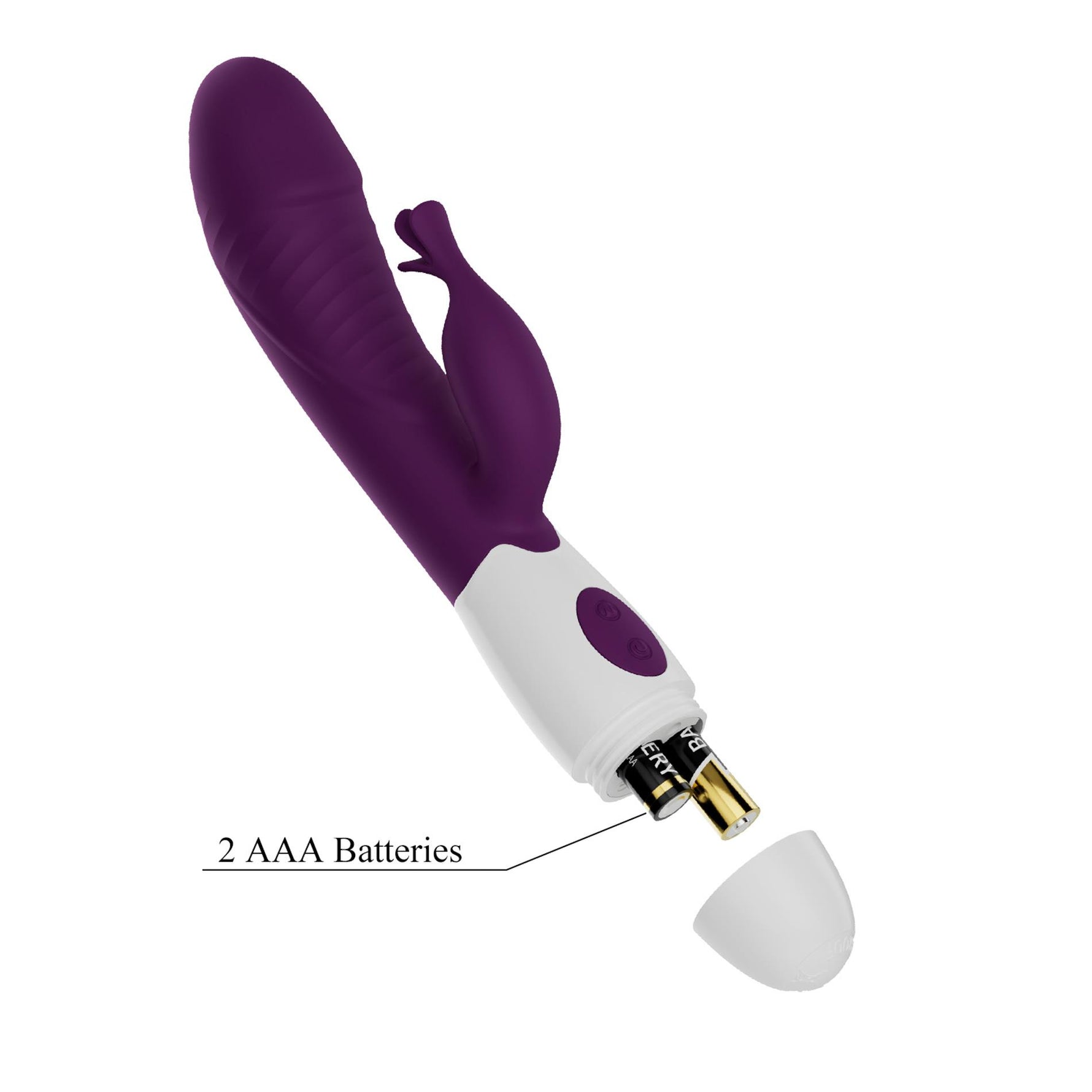 Vibrator Pretty Love din silicon cu model iepuraș, 30 de funcții, 19-8 cm
