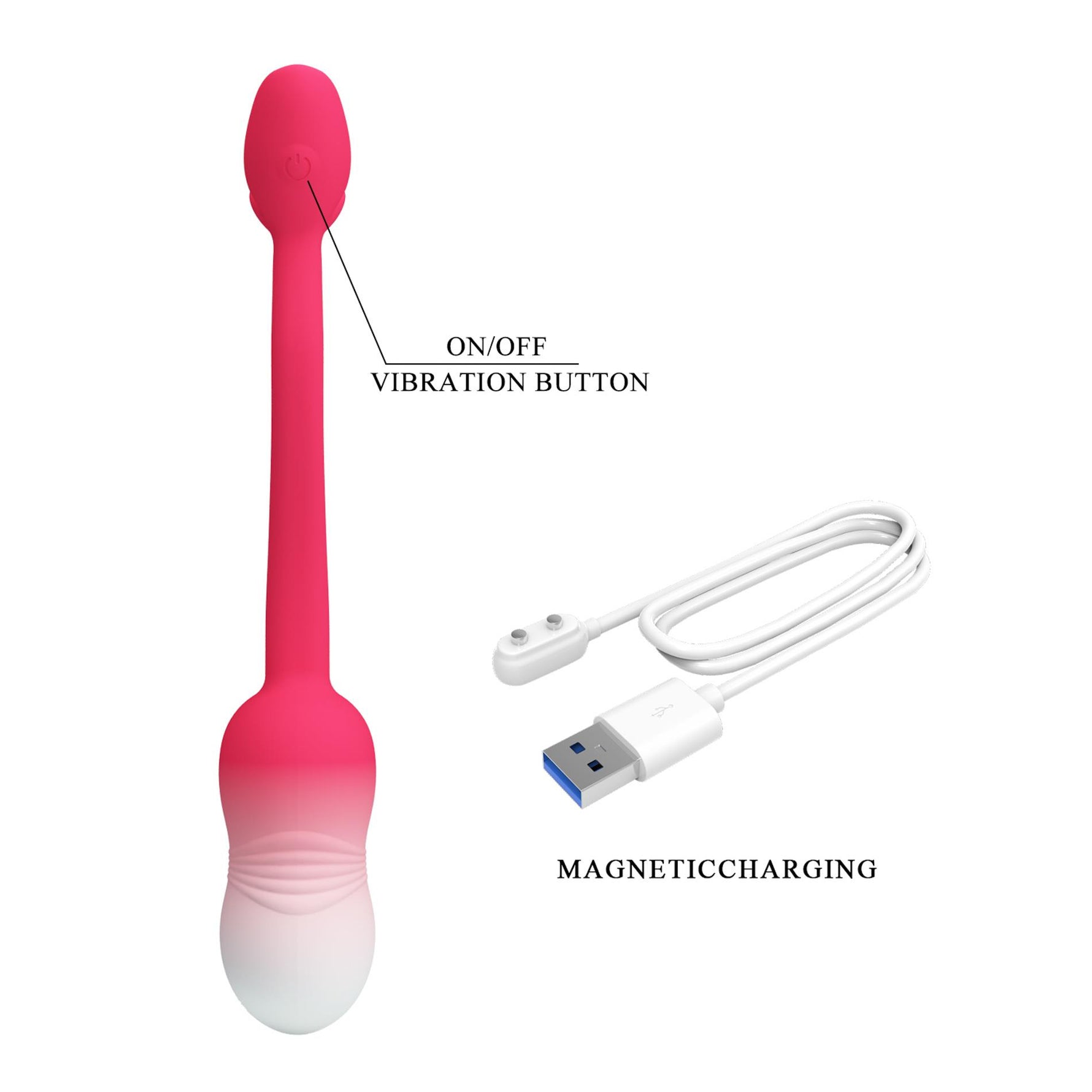 Ou vibrant Pretty Love Poulsen cu aplicație, silicon, USB, rezistent la apă