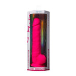 Dildo realist Silexd cu ventuză, silicon, roz, 38 cm
