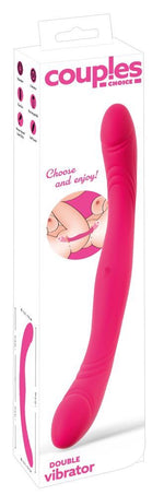 Vibrator dublu din silicon USB Couples Choice 31,2 cm