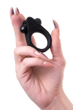 Inel vibrant pentru penis A Toys BRID din silicon, negru