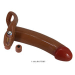 Ham pentru dildo vibrant realist Pretty Love Bradden, 17 cm, cu diametrul gol