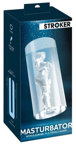 Masturbator tunel transparent 14 cm