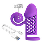 Stimulator clitoridian Romance pentru extinderea penisului, 10 vibrații, USB