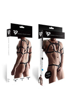 Set de cauciuc pentru bărbați Regnes Fetish Planet negru XXL XXXL