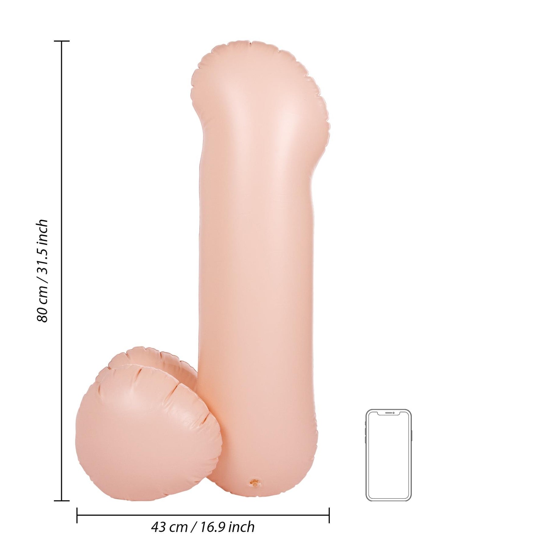 Penis gigant gonflabil S-Line 80 cm impermeabil