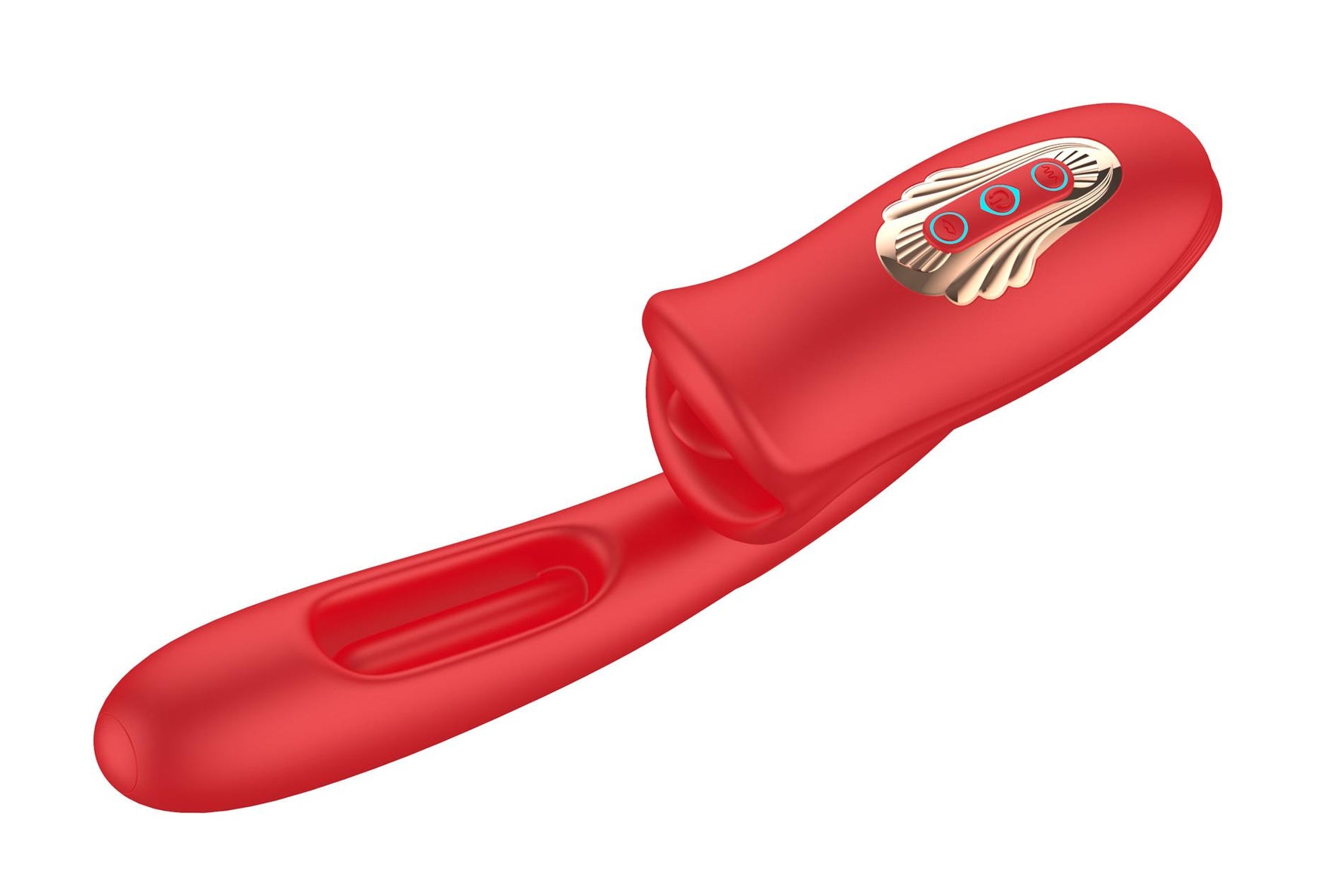 Stimulator clitoridian din silicon Bite Mouth 3.0 cu mișcare USB a limbii