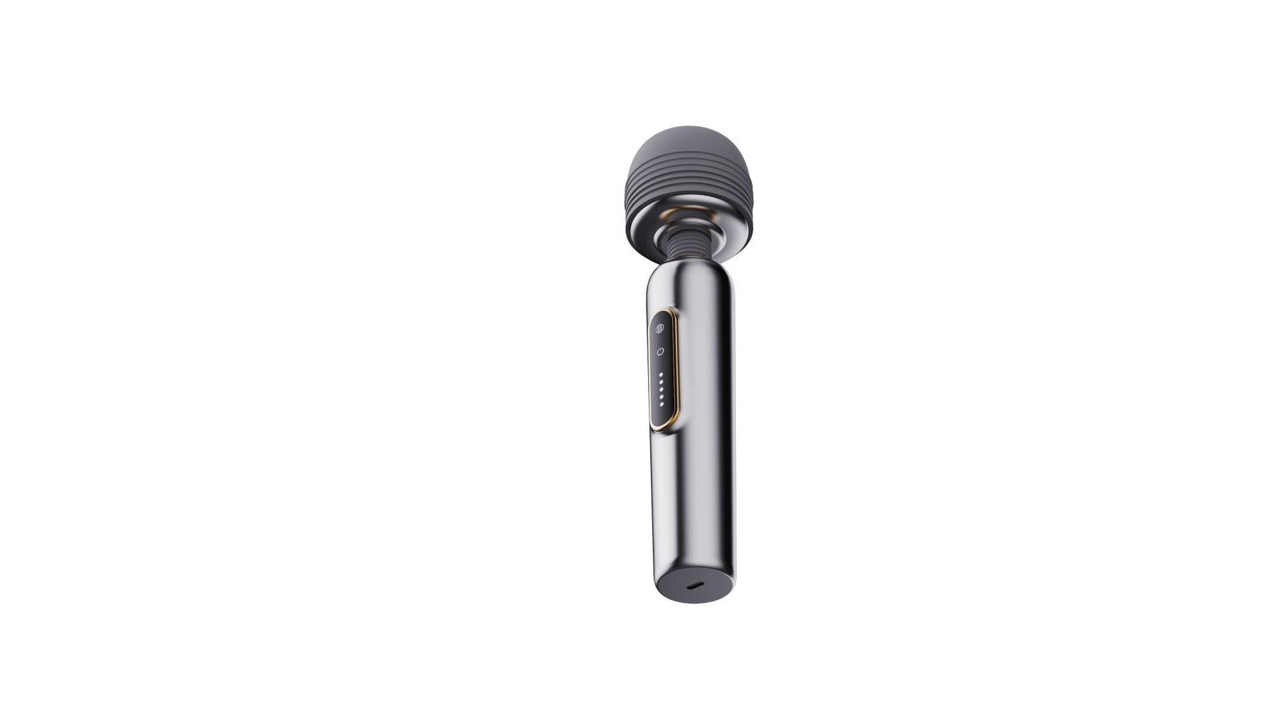 Baghetă de masaj USB din silicon metalic seria B, drăguță, 24 cm